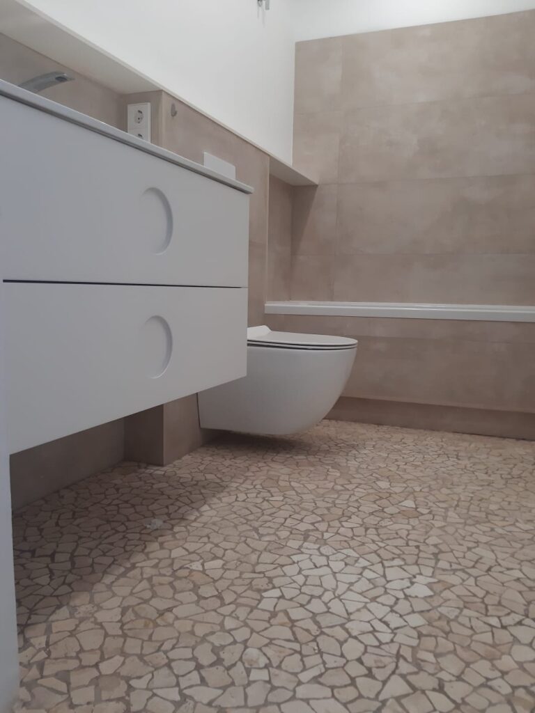 detalle de suelo en mosaico para baño detalle de suelo en mosaico para baño